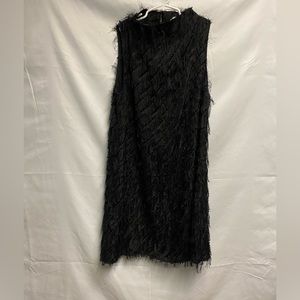 & Other Stories women’s black feather dress size 4.